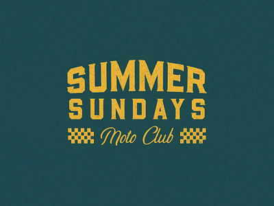 Summer Sundays branding california design graphic design illustration logo moto motorcycle summer vector west coast