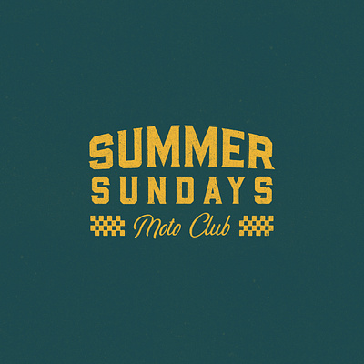 Summer Sundays branding california design graphic design illustration logo moto motorcycle summer vector west coast