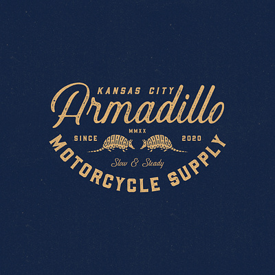Armadillo Motorcycle Supply branding california design graphic design illustration logo west coast