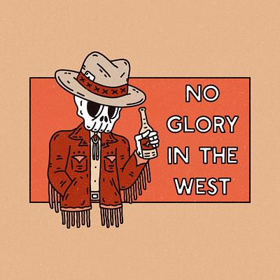 No Glory In The West branding california design graphic design illustration logo west coast