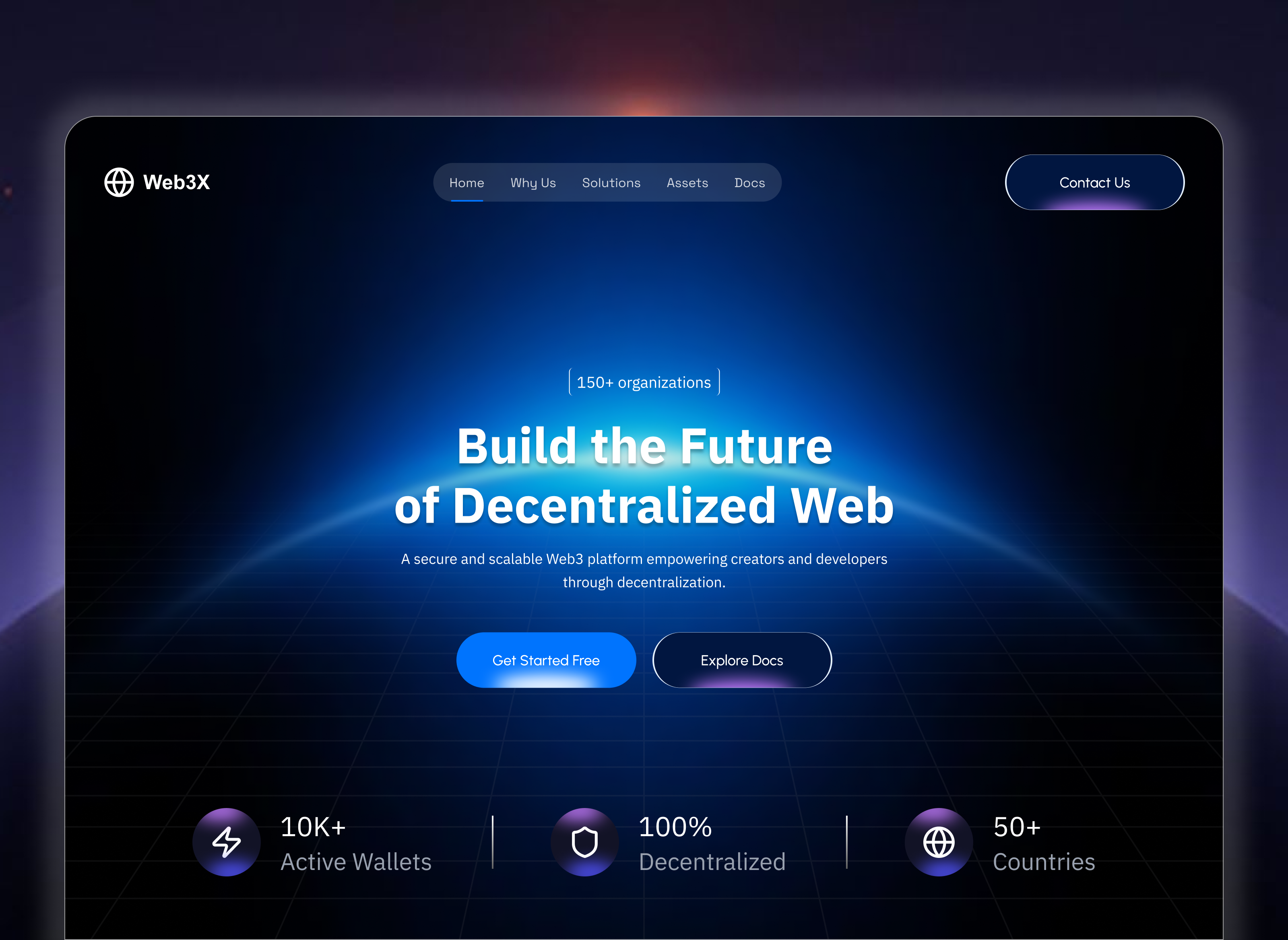 Example of Landing Page & Website UI Design