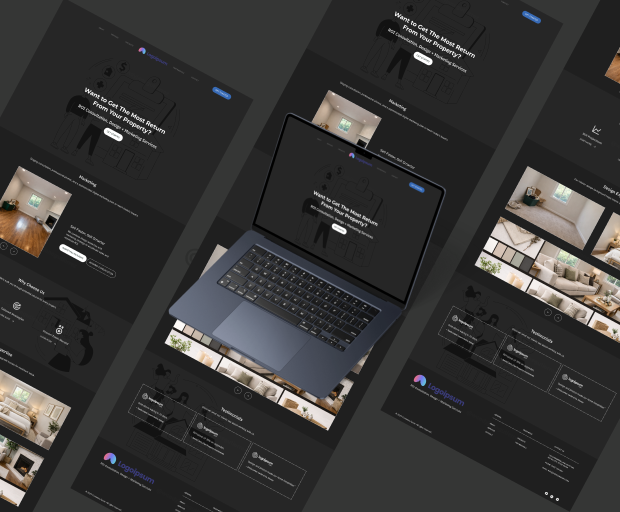 Real Estate Marketing Landing Page design graphic design landing page landing page des8ign marketing real estate real estate marketing ui design uiux design ux design web design website design