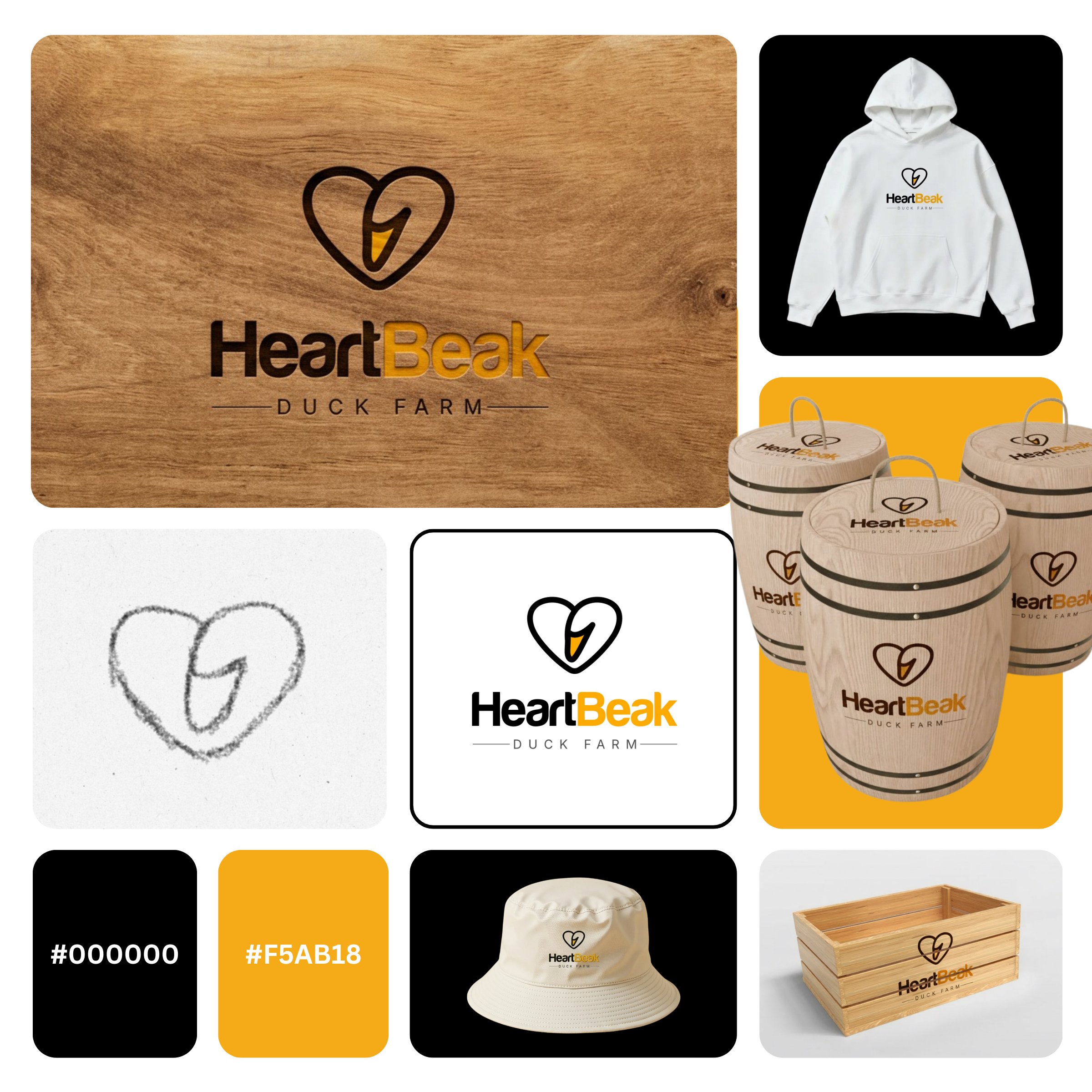 HeartBeak Duck Farm Logo Design cute duck mascot logo duck farm branding logo duck farm logo design duck logo design duck logo for egg carton duck logo for farm signage duck logo for packaging duck logo for social media egg brand duck logo farm to table duck logo heart duck logo design minimalist duck logo modern duck logo mark monoline duck logo design negative space duck logo organic duck farm logo poultry brand identity design poultry farm logo design premium duck farm logo simple animal farm logo