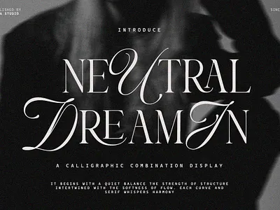 Neutral Dreamin branding casual classic editorial graphic design lettering logo romantic serif typeface vintage