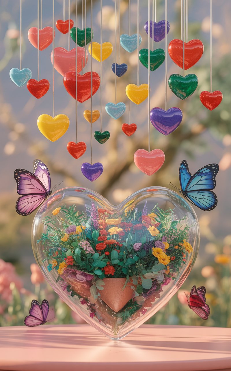 Prompt: A vibrant, surreal digital artwork featuring a large....