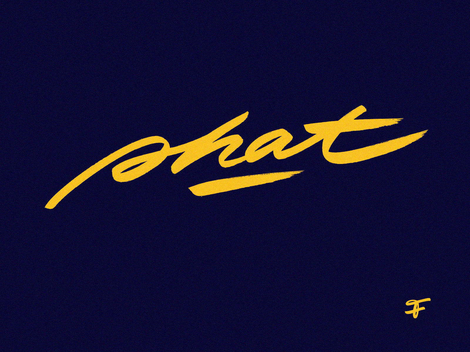 Example of phat : brush calligraphy / lettering