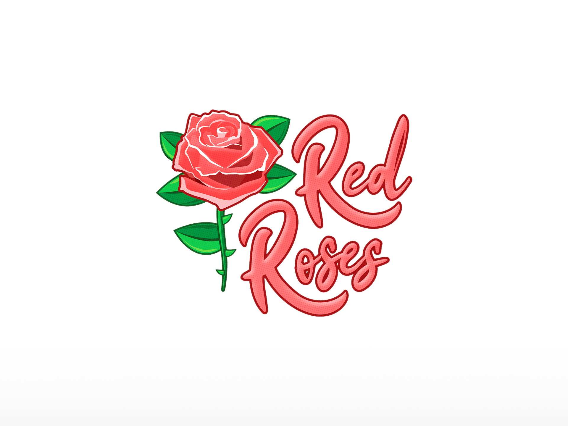 Rose logo. Line flowers, magic logotype design,... - Stock Illustration  [105179327] - PIXTA