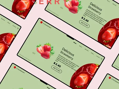 Starwberry web desgin branding ui ux web