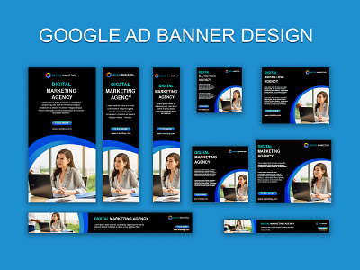 GOOGLE AD DESIGN banner banner design design google ad banner graphic design logo photoshop typography