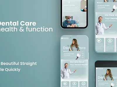 Dental Care Modern Healthcare Mobile UI cleanui dentalapp dentist healthcare medicalui minimalist mobileapp uidesign uxdesign wellness