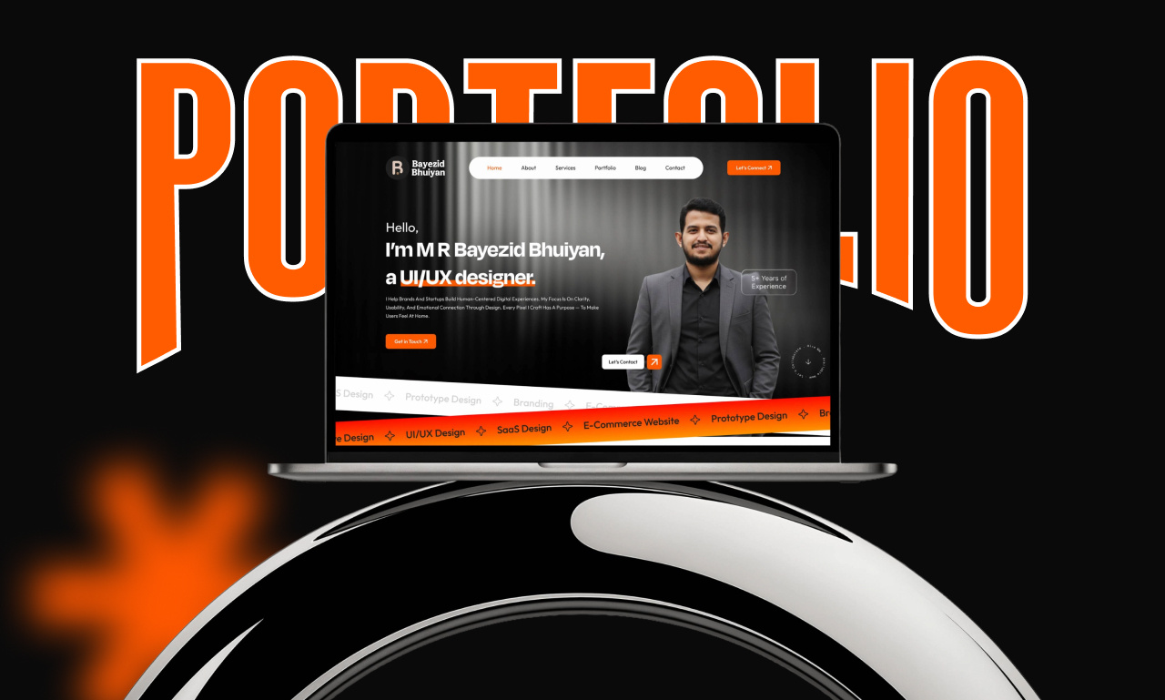 Bayezid Bhuiyan – Personal Brand Website Design branding figma figma design landing page logo personal branding portfolio ui uiux ux design web design website