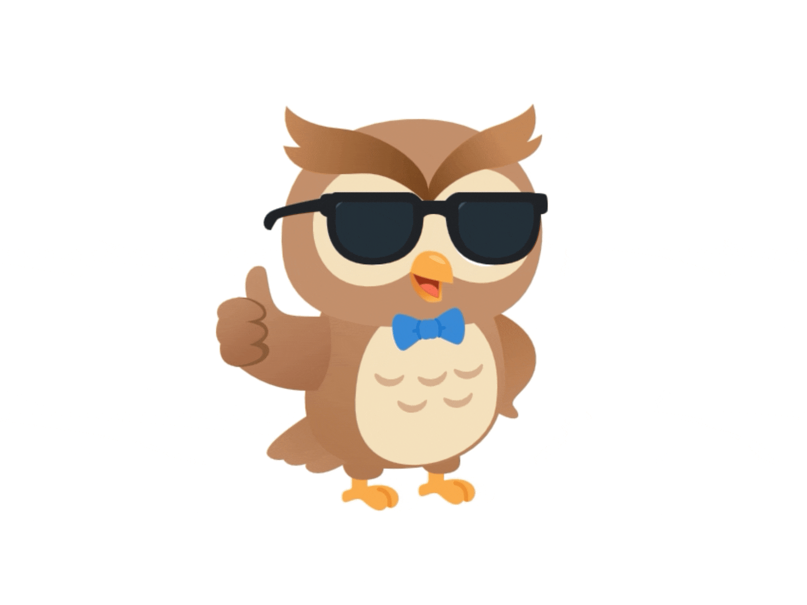 OWL MASCOT 04 ANIMATED animation loop mascot owl rive rive animated rive mascot