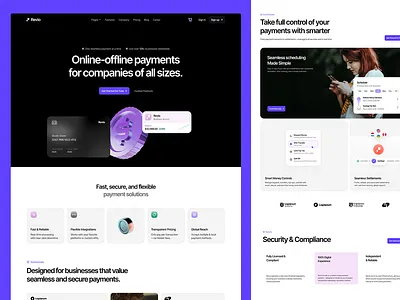 Revio - Saas Website Design ui ux