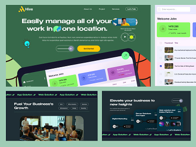 Task Management SaaS Website homepage interface landing page project manager saas landing page saas product saas website team management ui web development web portal ui web ui website design website ui