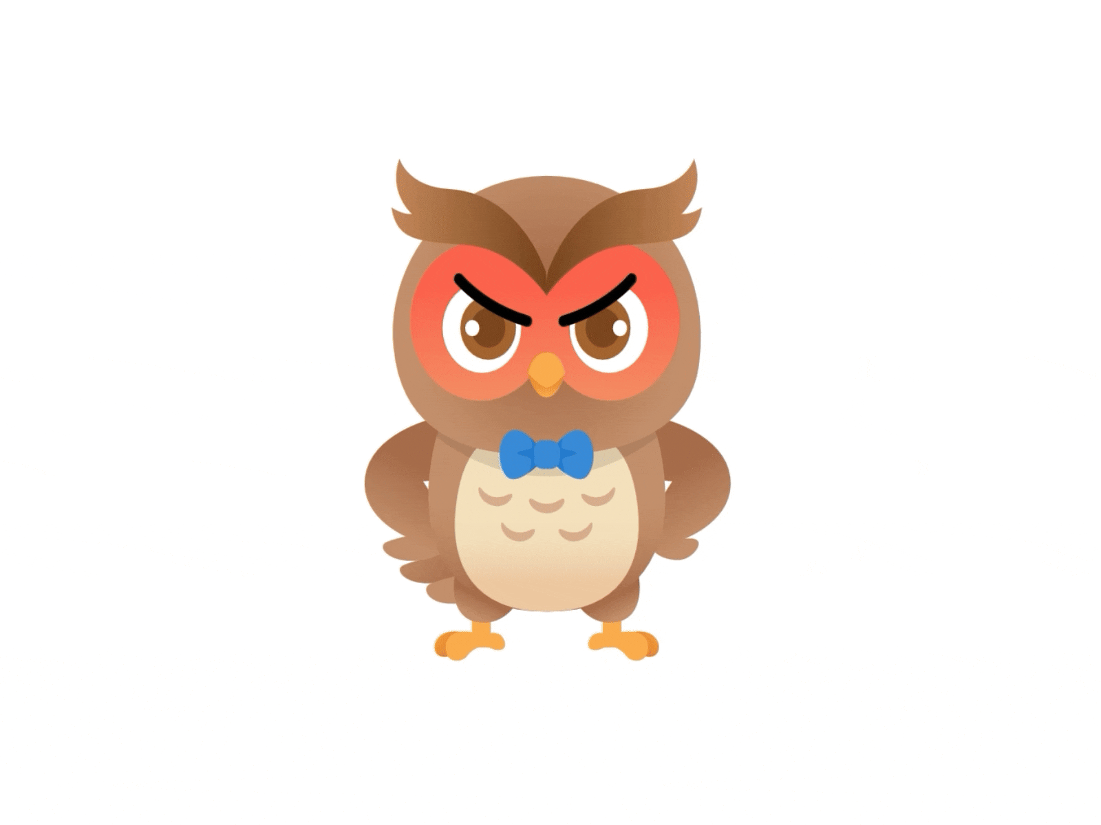 OWL MASCOT 08 ANIMATED animation branding cute illustration mascot owl rive
