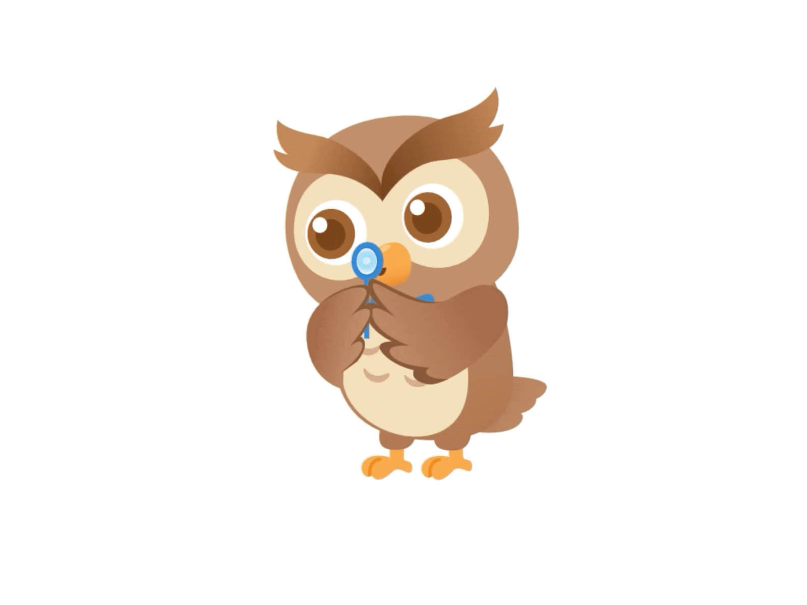 OWL MASCOT 13 ANIMATED animation illustration interactive loop mascot owl rive rive animation