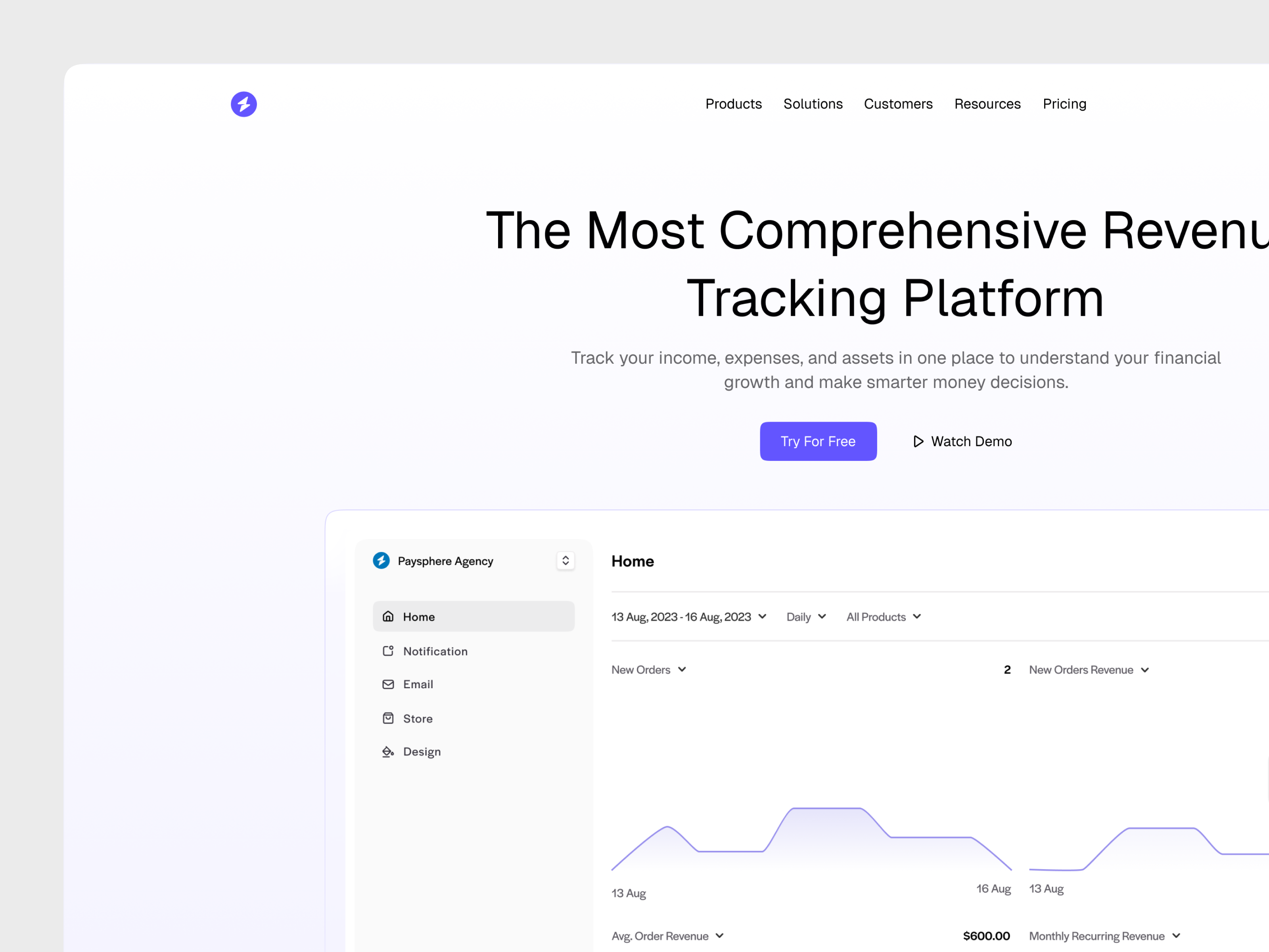 Example of Landing Page Design (5 Page)