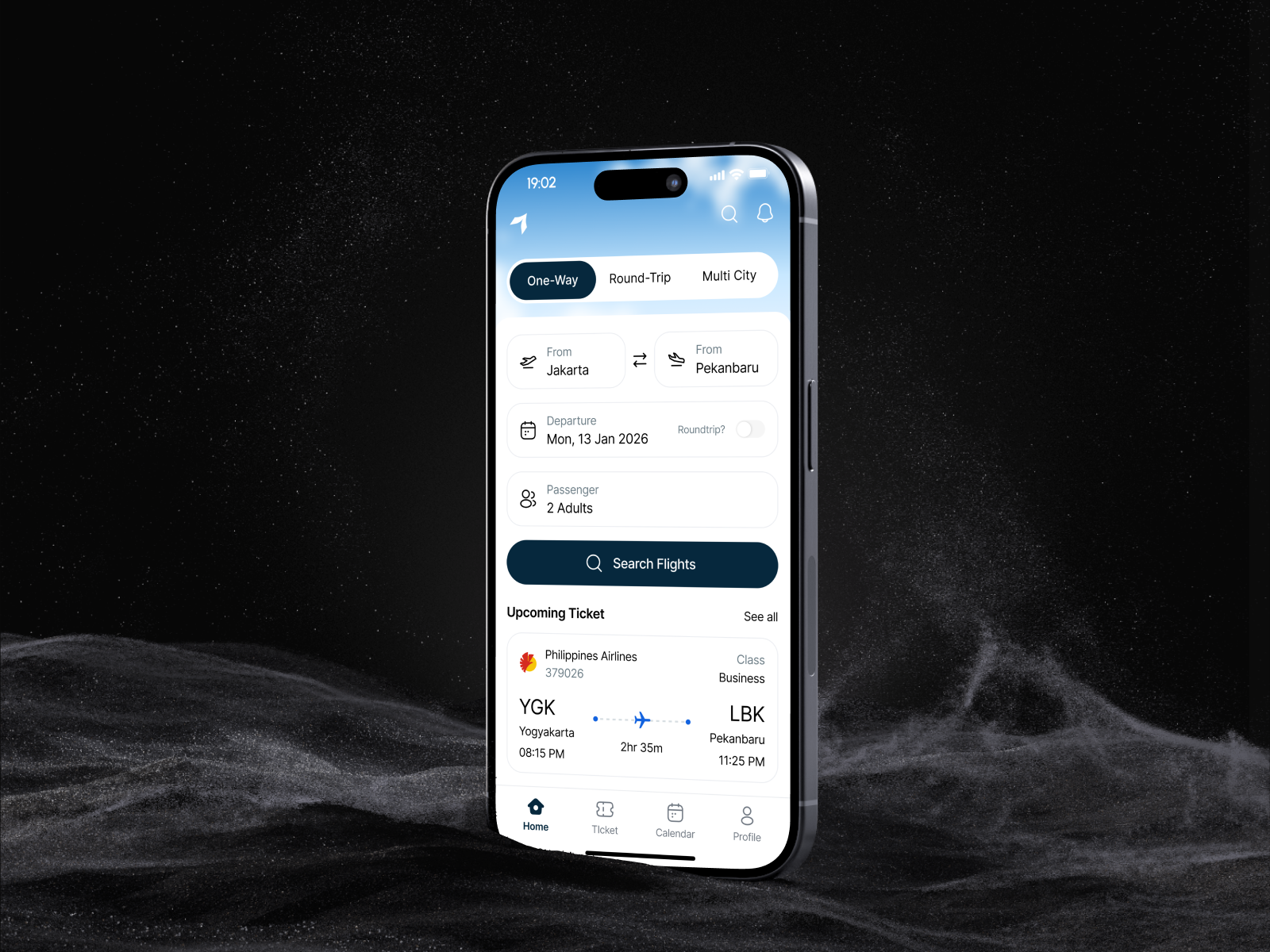 Example of Mobile App Design Per Page
