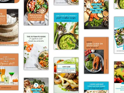 Pop of Color (Client's Pinterest Pins for Keto Blog) branding canva expert canva template content design content designer graphic design illustration instagram post marketing pinterest pins social social media social media management social media manager