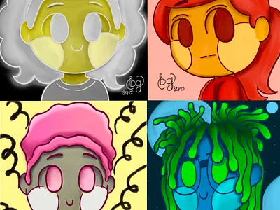 Four Stages of Life art design flat graphic design illustration minimal procreate