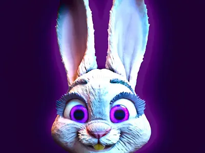 Judy Hopps rabbit MASK 3d printable model stl files (Zootopia) animal cartoon cosplay costume detective face girl halloween hare judy hopps judy hopps mask mammal mask movie police rabbit rabbit police zoo zootopia