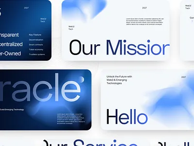 Web3 Pitch deck template design
