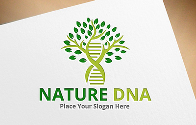Tree Logo/ NATURE DNA graphic design logo vactor