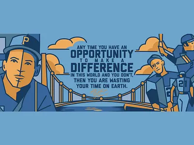 Roberto Clemente Mural baseball clemente mlb mural pirates pittsburgh volunteer