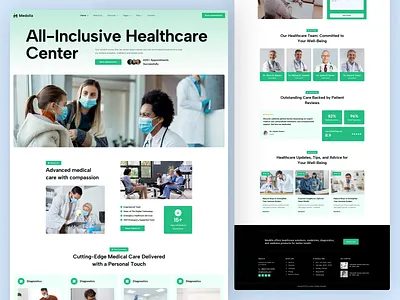Medolia – Medical Website Templates for Clinics & Hospitals design designerforux healthcare website healthcare website template hospitals websites design illustration landing page landing page design medical medical web design medical website design medical website landing page medical website template template design ui uiux design uiux designer web design