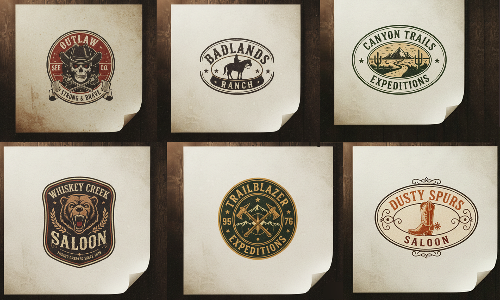 Retro Vintage Badge Logo Designs badge badge logo graphic design logo logo design patch patch logo retro retro logo vintage vintage logo western western logo