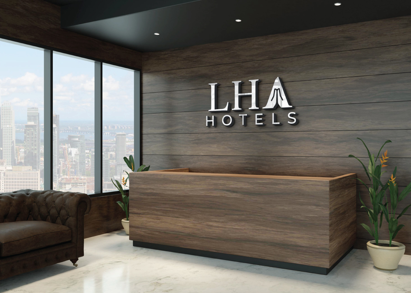 Concept Based Logo Design for LHA Hotels brandidentity branding conceptbaseddesign conceptlogo graphic design logo