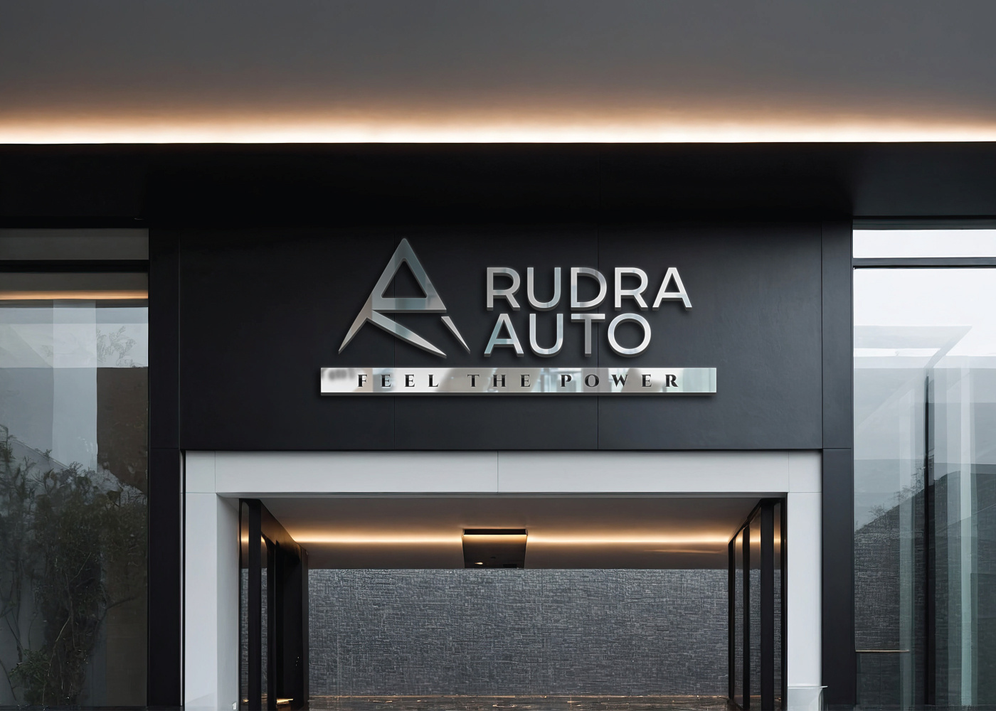 Concept Based logo design for Rudra Auto brandidentity branding conceptbaseddesign conceptlogo graphic design logo