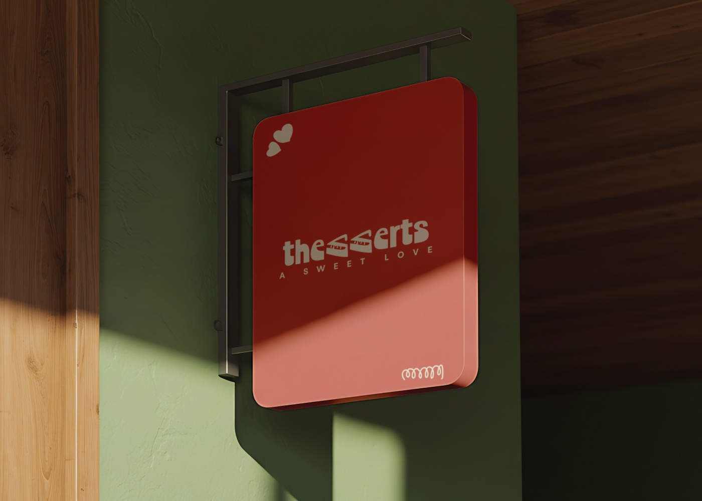 Concept-Based Logo for Thesserts brandidentity branding conceptbaseddesign conceptlogo graphic design logo