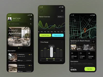 Real Estate Mobile App ai mobile apartment finder app app app design booking design housing marketplace interface management mobile app design product design property property finder ui property listing real estate app real estate mobile app real estate startup realestate uiux