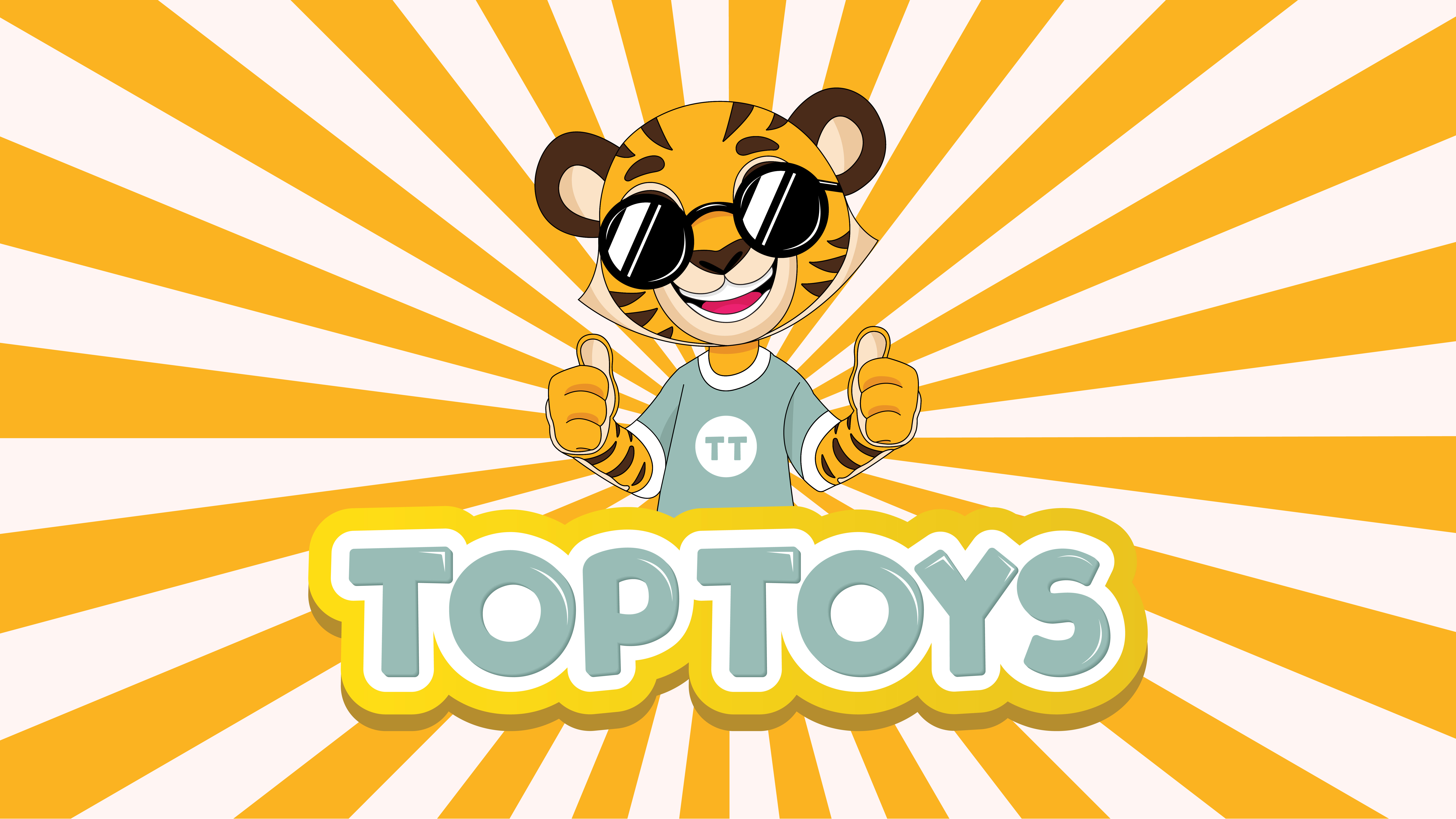 Top Toys Identity Design | Creative Toy Branding brand identity branding character design children cute graphic design illustration kids logo design mascot packaging design pastel pattern design playful retail tiger toy brand typography vector visual identity