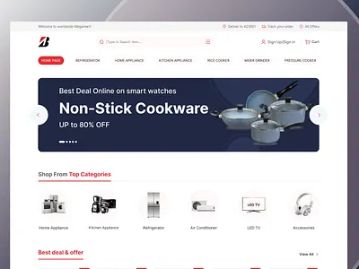E-commerce Landing Page branding ecommerce ecommerce website landing page minimal modern online store product page ui ui design uiux design ux design web design