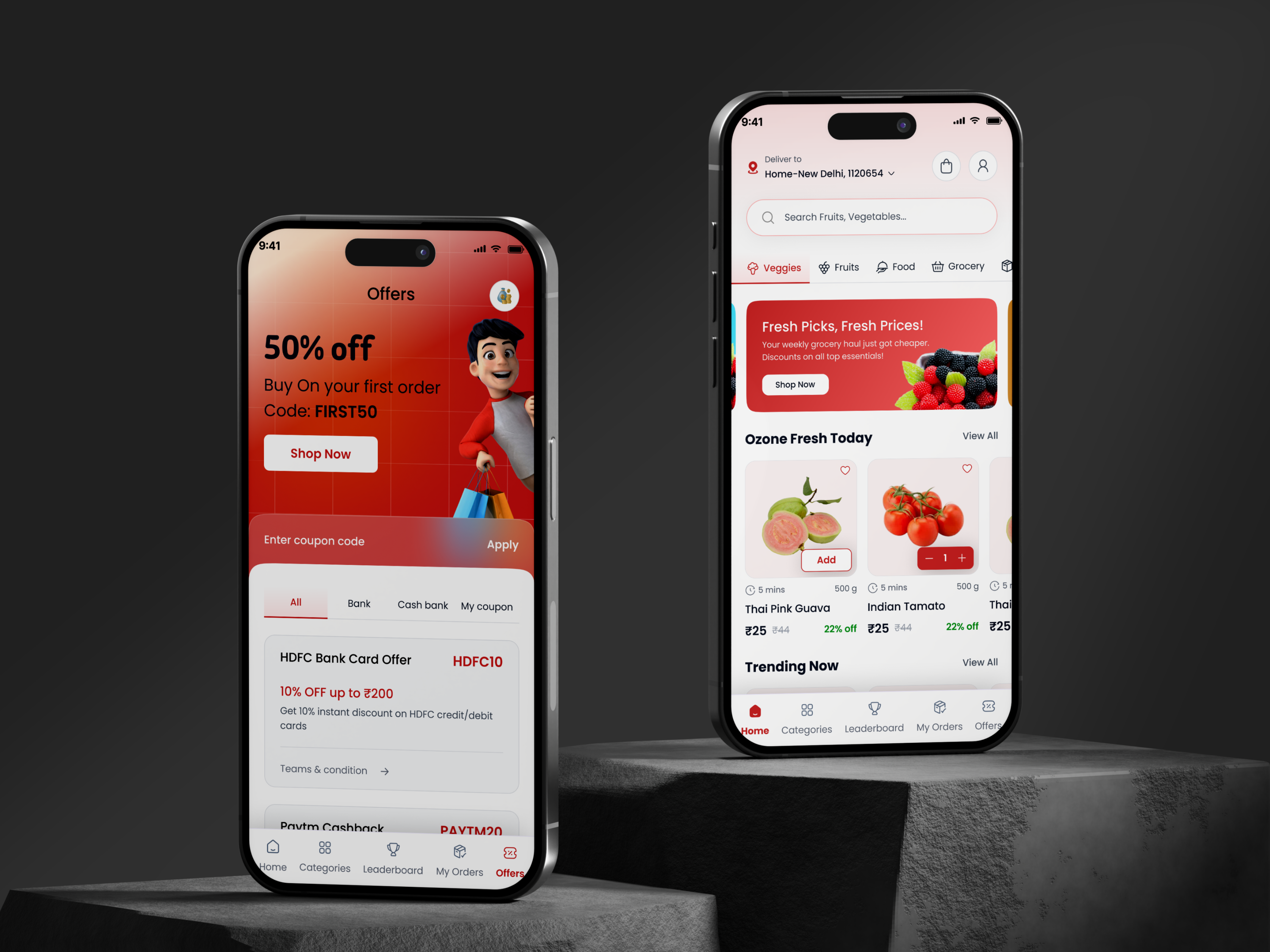 Toppito Grocery App appdesign blinkit checkoutflow ecommerceapp groceryapp grocerydelivery mobileappdesign offersui quickcommerce shoppingapp ui uiux ux zepto