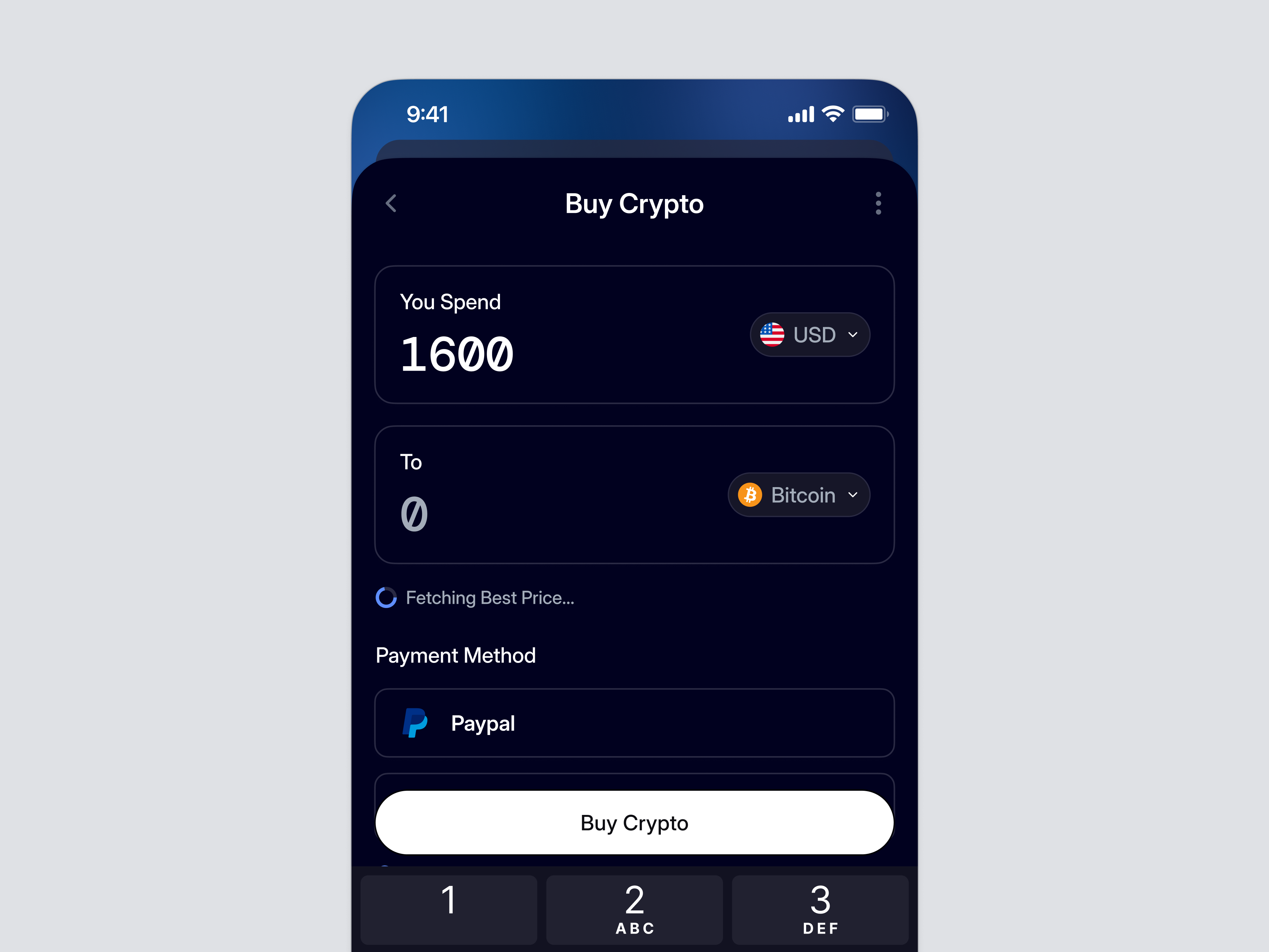 Crypto Purchase Flow Mobile App: Buy & Confirm Module by Keitoto on Dribbble
