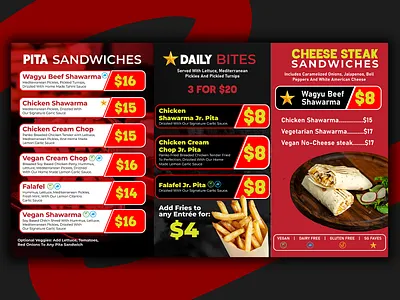 Restaurant Menus Design branding graphic design logo
