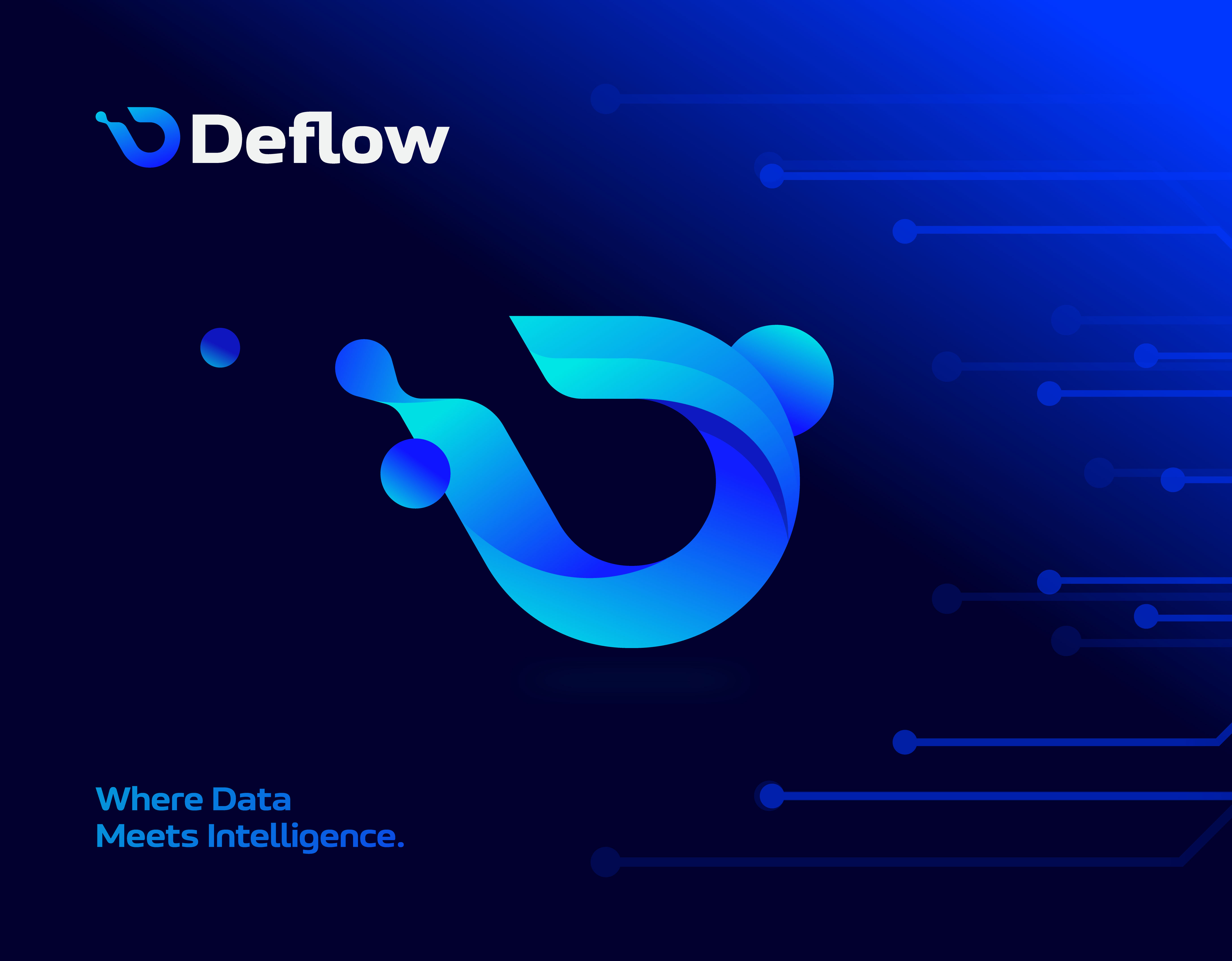 Deflow - D logo, D letter, Tech, Technology, UI, AI, App ai app branding creative logo d letter logo d letter tech logo d logo d tech logo d technology logo gradient logo logo logo design logo designer modern d logo modern logo software ui web3 website