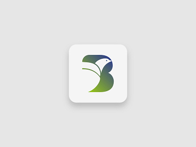 B + Bird logo Design