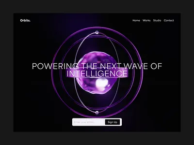 Orbits | 3D Loop Animation 3d 3d animation 3d illustration abstract branding dark digital art futuristic interface minimal motion graphics product design technology ui web design