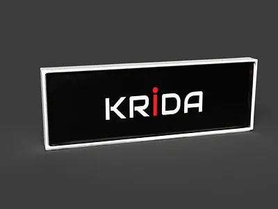 KRiDA — Brand Identity Signage 3d design brand identity brand system branding graphic design identity design logo design motion design signage design visual identity