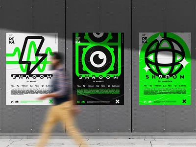 PEKA. Posters ball branding design disco dj event graphic design icon icon set illustration logo mocup music party records sign sound techno vector vibe