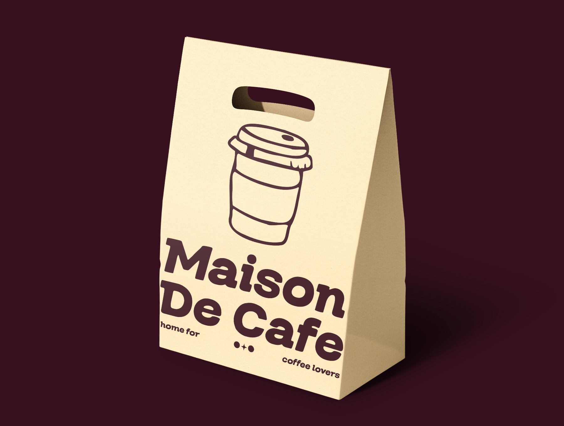 Maison De Cafe | Branding & Packaging brand identity branding cafe branding coffee branding coffee logo coffee packaging creative typography design elegant font graphic design logo logo font logotype packaging packaging design packaging font visual identity