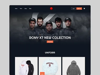 eSports Team Website dark dark ui esports esports website game game ui gaming team gaming website landing page modern design neon ui team ui ui design ux ux design web design website website design website ui