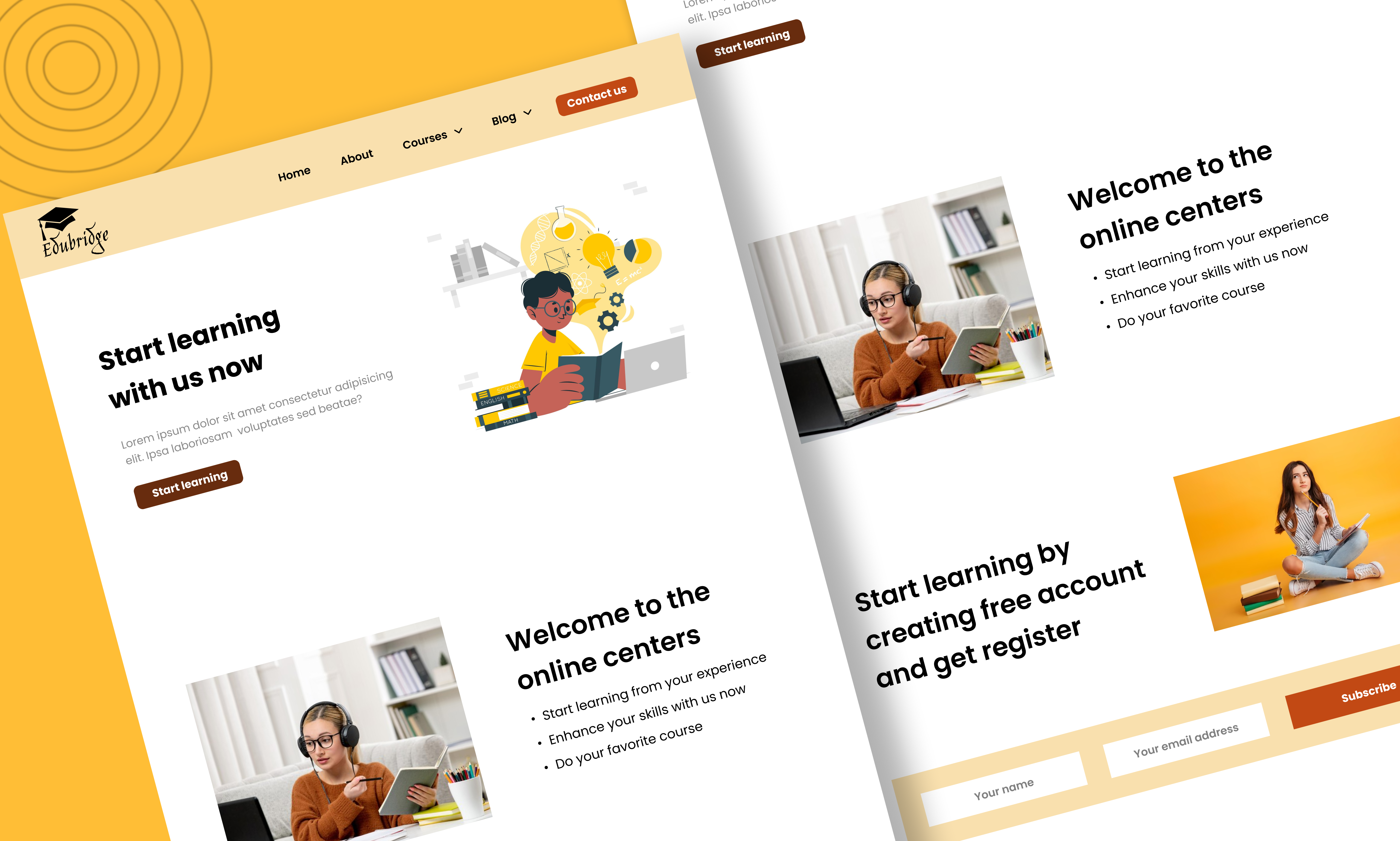 Modern Education Website UI Design | Modern & Functional design inspiration e learning edtech design education platform education ui education website landing page design learning platform minimal ui modern ui online learning product design responsive design ui design user experience ux design uxui web design website ui design