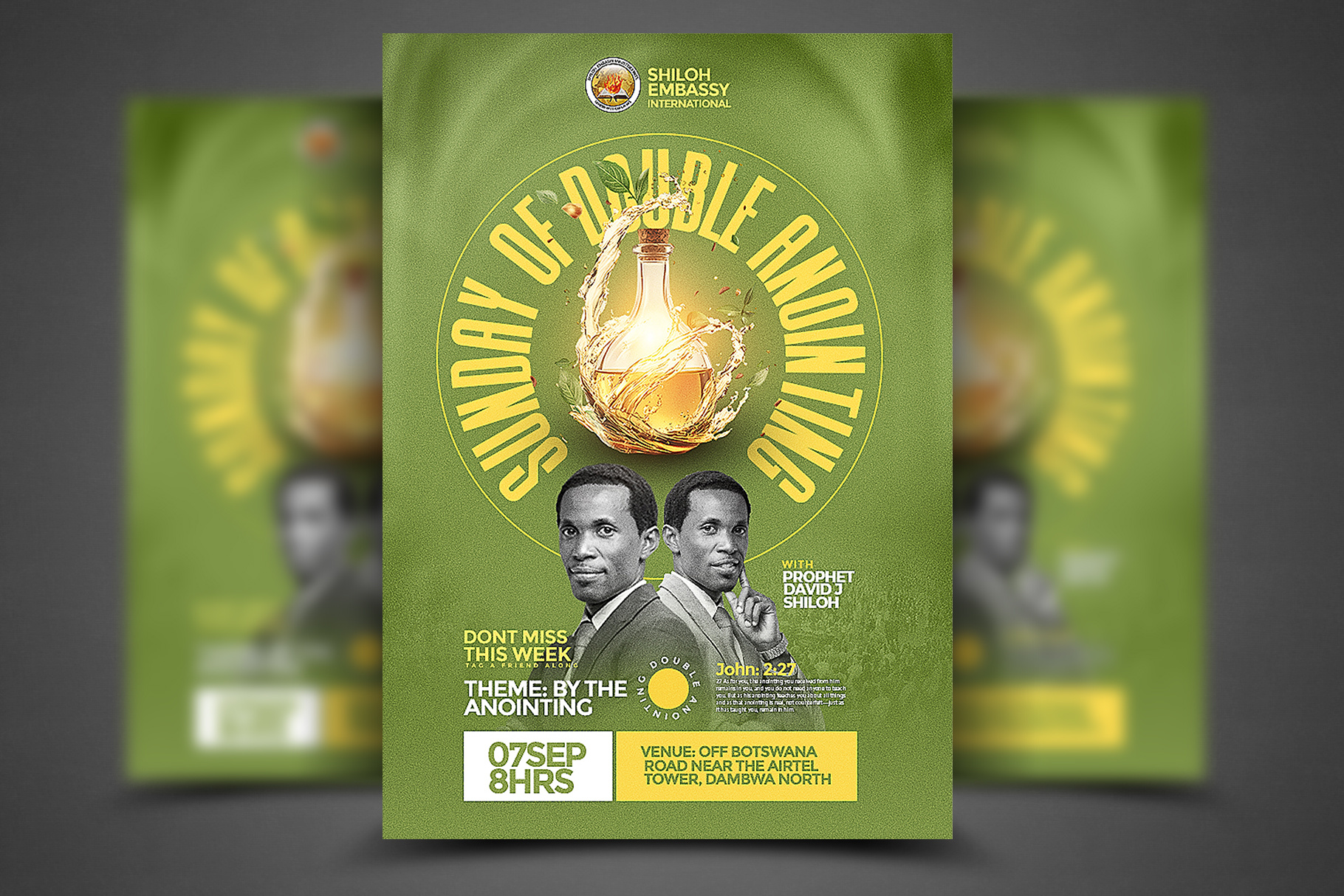 Example of church Poster template