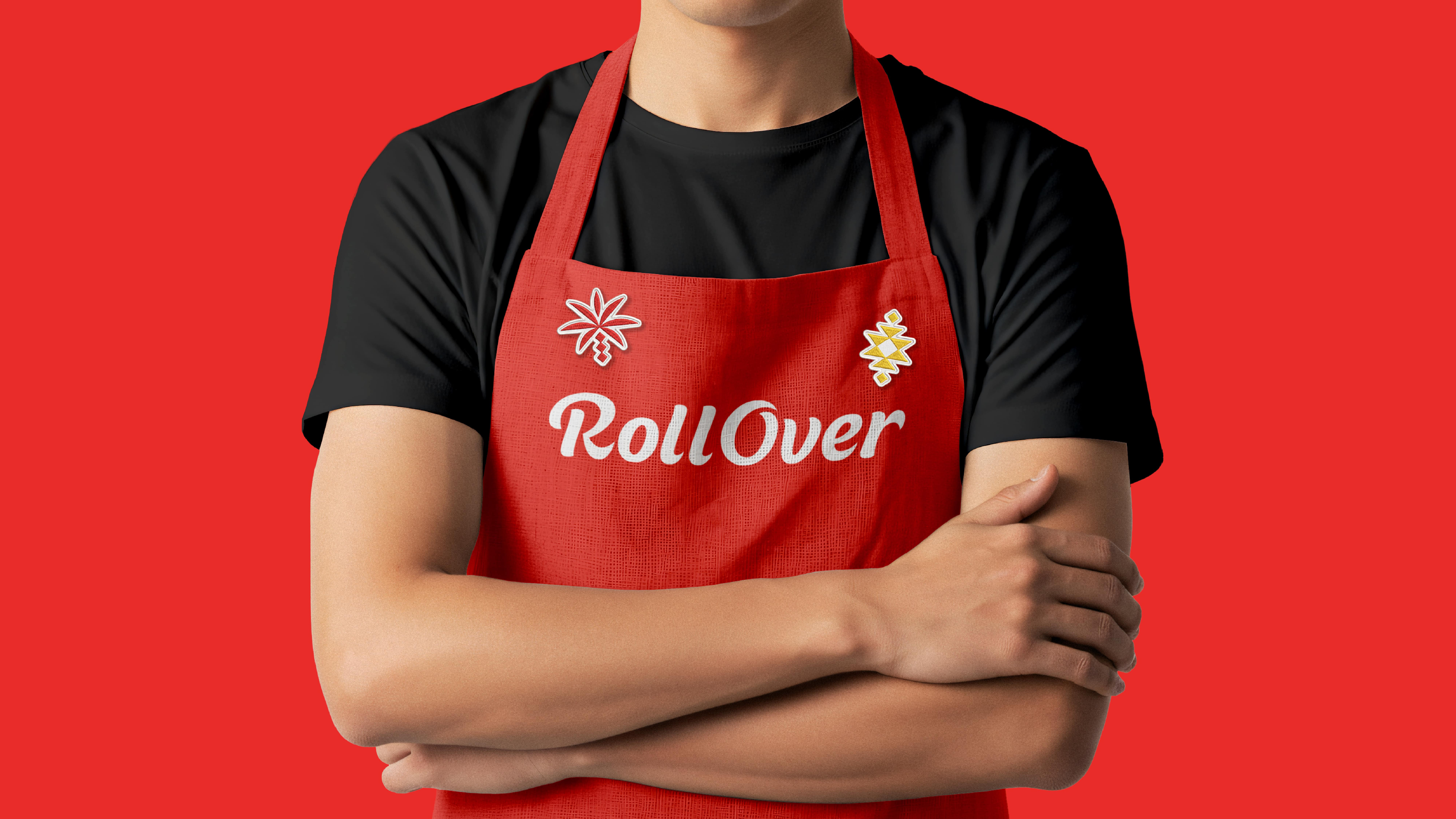 RollOver Burger Branding arabic bahrain brand identity branding burger fast food logo packaging restaurant rollover smash burger