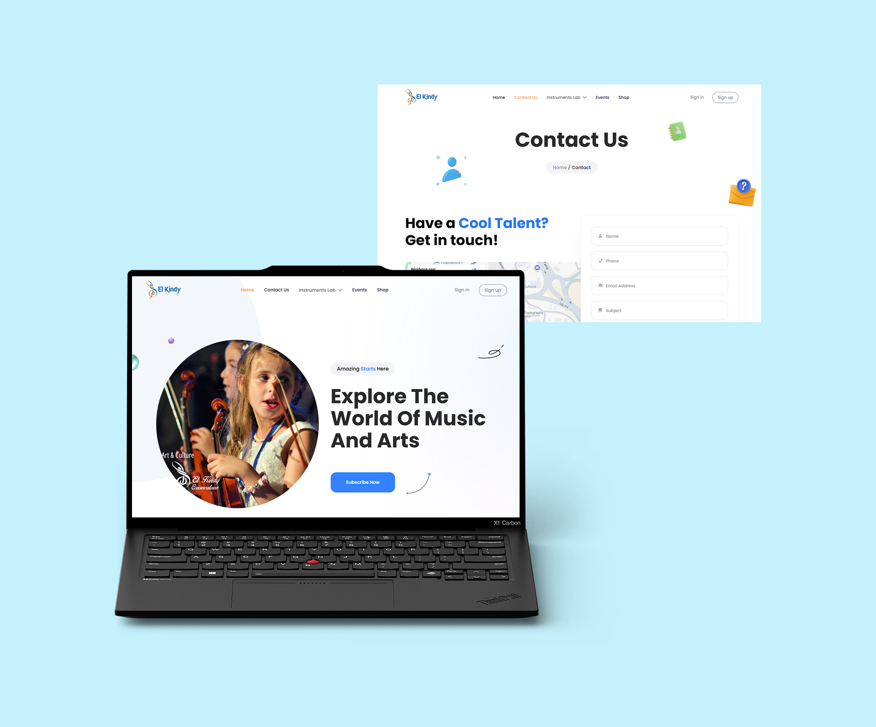 EL Kindy website app branding design graphic design icon illustration illustrator logo logo design ui ux web web design website